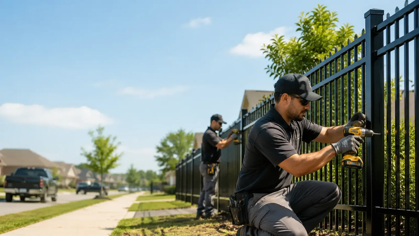 Metal Fence Installation in Rockwall, TX